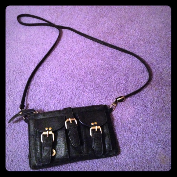 Black cross body bag - Picture 1 of 4