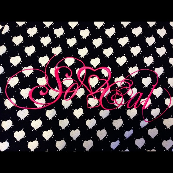 So Cal 💗 black with white hearts. OFFERS EXCEPTED - Picture 2 of 3