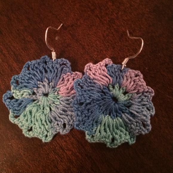 Made to order crochet earrings! handmade by me!