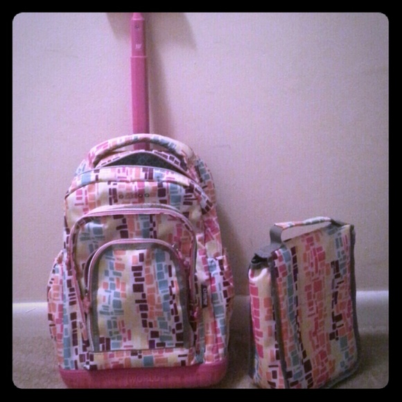 J World Backpack/Roller bag Lunch bag set