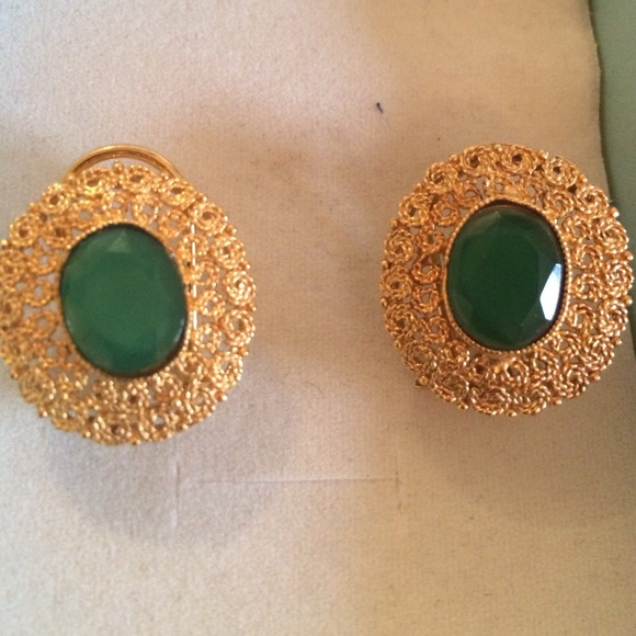 Gold plated earrings