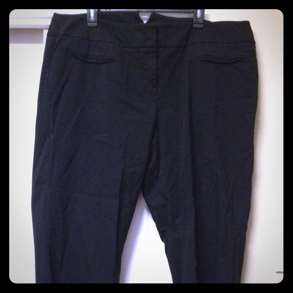 Black plus size pants