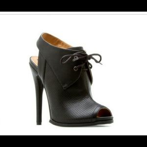 Shoes - Black Peep-toe bootie Shoes - Black Peep-toe bootie