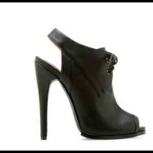 Shoes - Black Peep-toe bootie Shoes - Black Peep-toe bootie