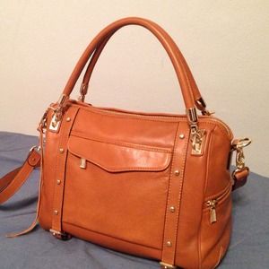 Rebecca Minkoff Cupid Satchel in Almond