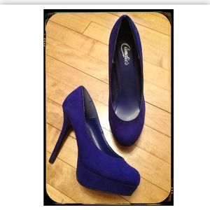 Candie's Blue Suede heels
