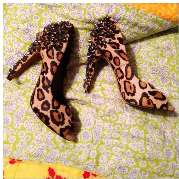 SOLD Sam Edelman Leopard Studded Lorissa Pumps