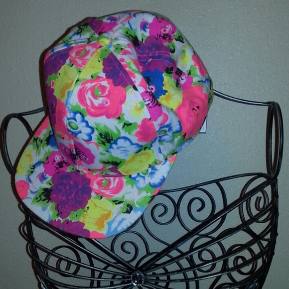 Forever 21 Accessories - Neon floral hat