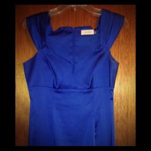 Calvin Klein formal cocktail dress royal blue