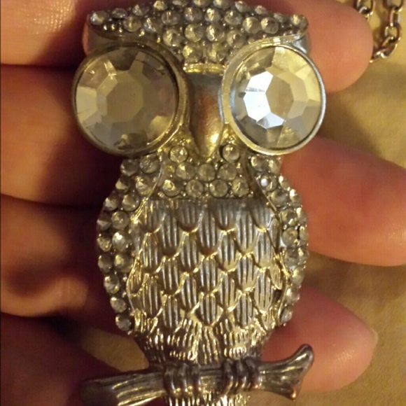 Whoot whoot... Silver plated owl necklace
