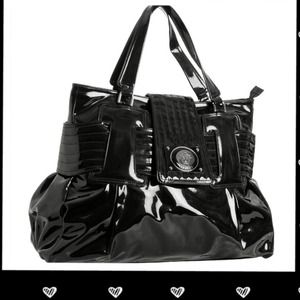 Versace Patent Leather Handbag Tote