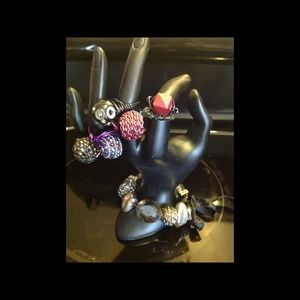 " UNIQUE CUSTOM MADE WIRE WRAPPED RINGS"