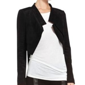 Bcbg suede cropped jacket