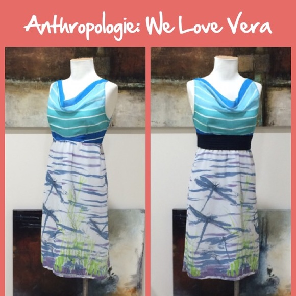 Anthropologie Dresses & Skirts - Anthro "Darting Dragonflies Dress" by We ❤️ Vera