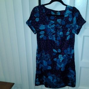 Coral, short sleeve, short dress