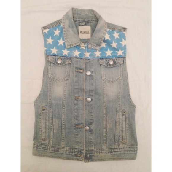 Rare Brandy Melville American Flag Vest