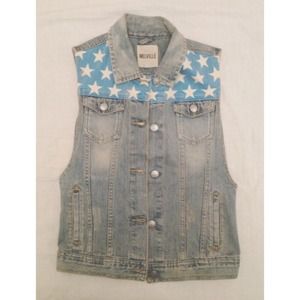 Rare Brandy Melville American Flag Vest