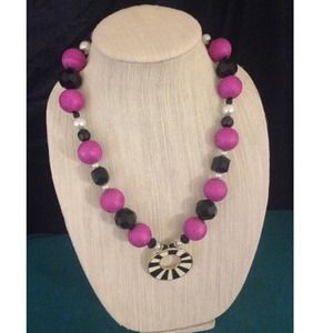 Retro themed necklace