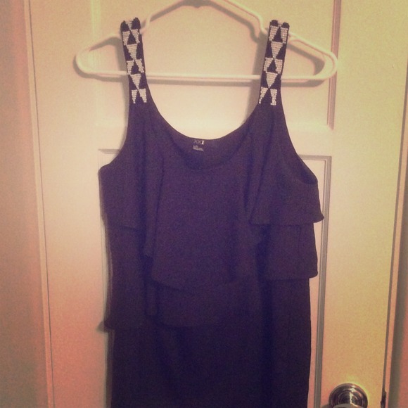 Forever 21 black beaded top