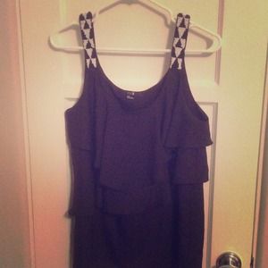 Forever 21 black beaded top