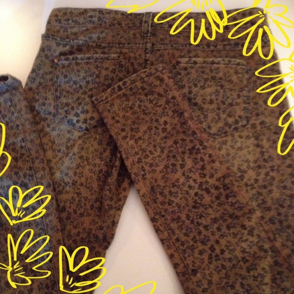 CLOSING SALE Free People Floral Skinny Jeans - Picture 2 of 4