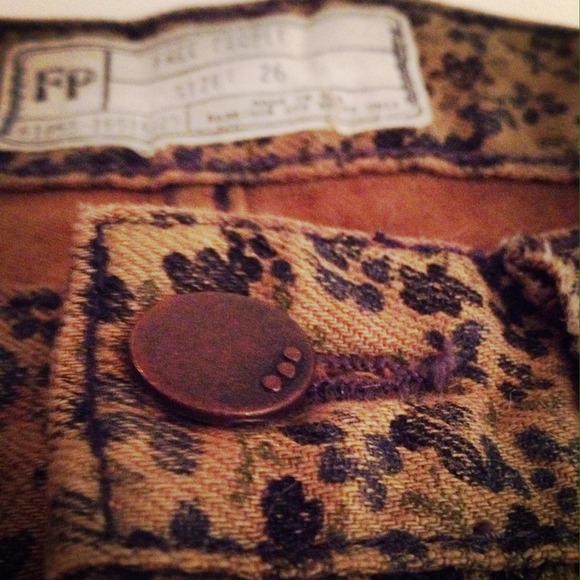 CLOSING SALE Free People Floral Skinny Jeans - Picture 3 of 4