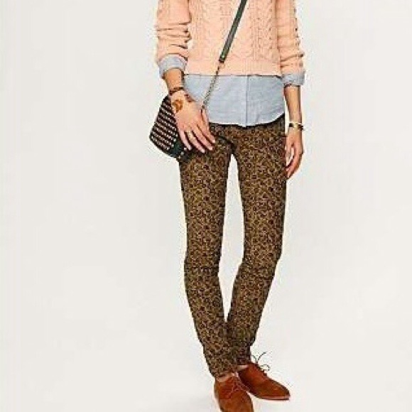 CLOSING SALE Free People Floral Skinny Jeans - Picture 4 of 4