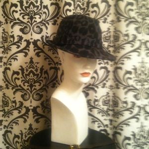 Animal Print Trench Hat