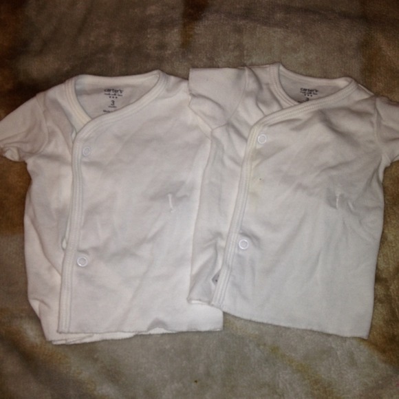 2 white shirts