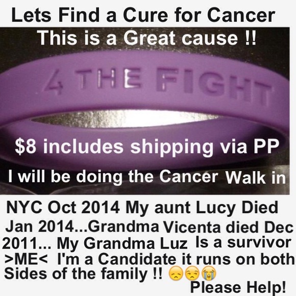 Accessories - Lets beat Cancer Bracelet