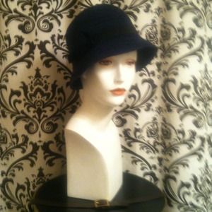 Hunter Green Corduroy Cloche Hat