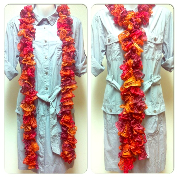 NEW! Handmade ruffle scarf