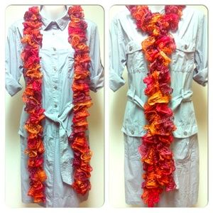 NEW! Handmade ruffle scarf