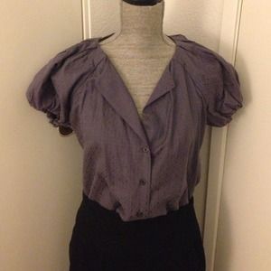 Banana republic purple blouse