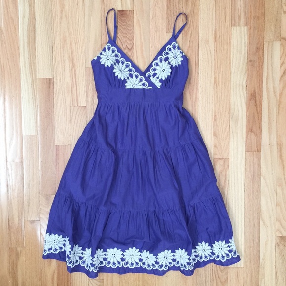 Purple Oasis Embroidered Sundress - Picture 2 of 3