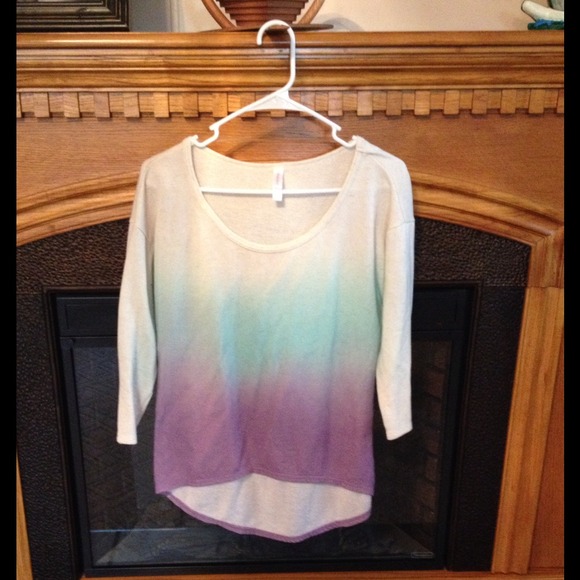 Ombré High Low 3/4 Top