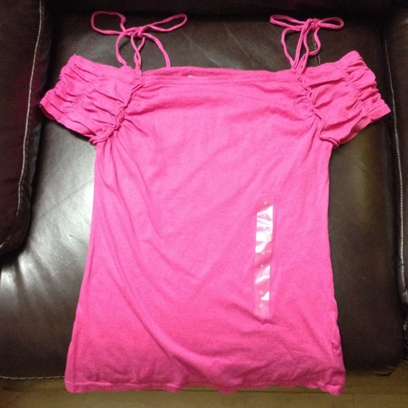 NWT DKNY Jeans Pink Top Size M
