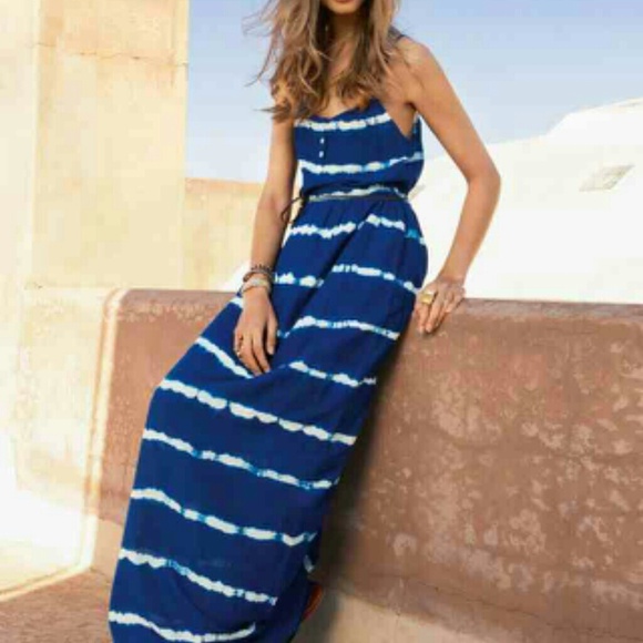 Tie dye maxi dress