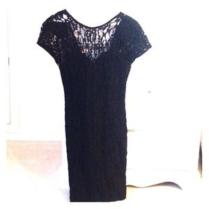 Black Lace Cocktail Dress