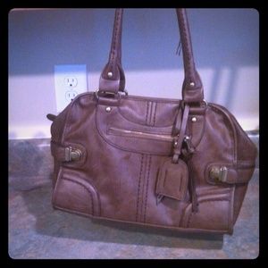 Coffee colored zippered purse