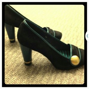 Black Thom brown pumps