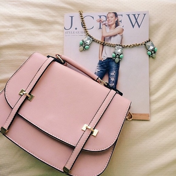 Handbags - Blush Pink Cross-body Satchel