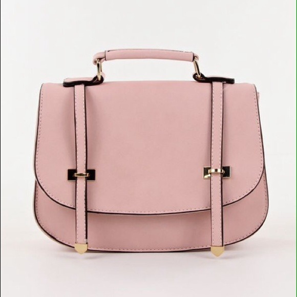 Blush Pink Cross-body Satchel - Picture 2 of 4