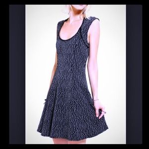 Black & Grey Urban Outfitters Skater Dress