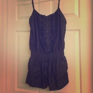Denim Romper, super cute