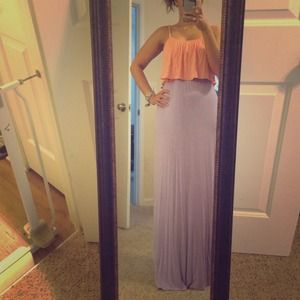 Casual Ruffle Top Maxi Dress