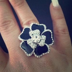 Lia Sophia Black Dahlia Ring!