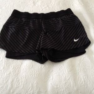 Dri-fit shorts with spandex shorts underneath.