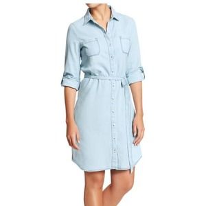 Chambray Shirt Dress