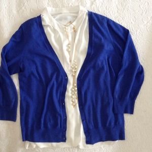 Reduced!!Royal blue feather weight v neck sweater